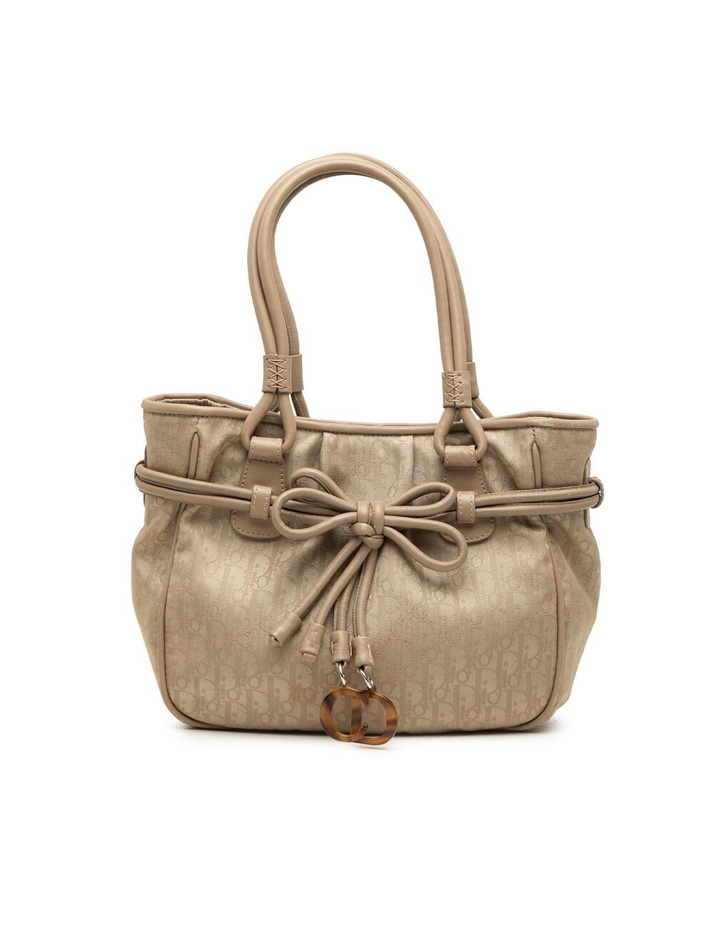 Dior Issimo Trotter Canvas Bow Tote #315723D63B